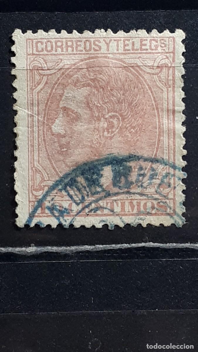 Sellos: ESPA&Ntilde;A. A&Ntilde;O 1879. &deg;. EDIFIL 202