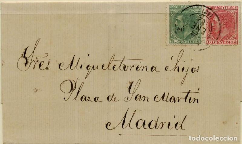 Stamps: FA3428. Emision 1-5-1879 Alfonso XII. Carta de Cadiz a Madrid