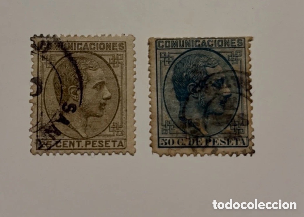 Sellos: Espa&ntilde;a 1878. EDIFIL 914 Y 196.
