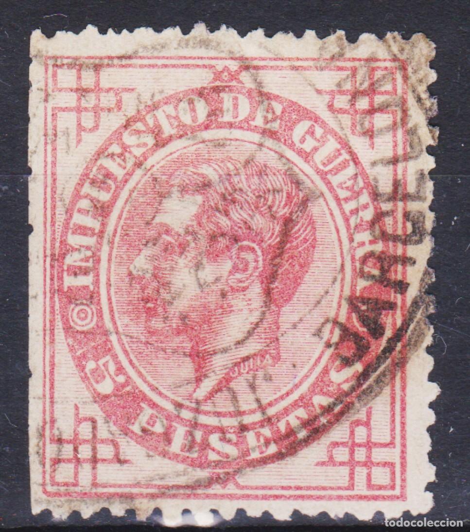 Selos: 1876 ALFONSO XII IMPUESTO GUERRA 5 PTS. 300+ &euro;. VER