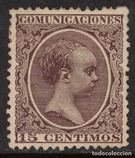 Sellos: ESPA&Ntilde;A ALFONSO XIII PELON * 219 - A&Ntilde;O 1889