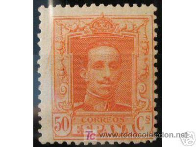 Selos: EDIFIL N&ordm; 320 SUELTO ALFONSO XIII 50 CTS 1920