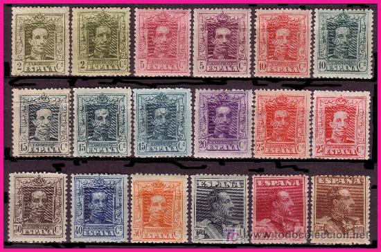 Sellos: 1922 Alfonso XIII tipo Vaquer, serie * - Foto 1