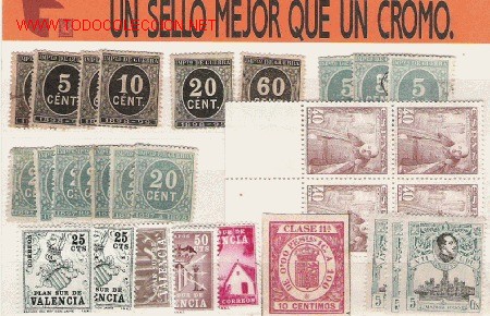 Sellos: GRAN LOTE DE PRIMER CENTENARIO - Foto 1
