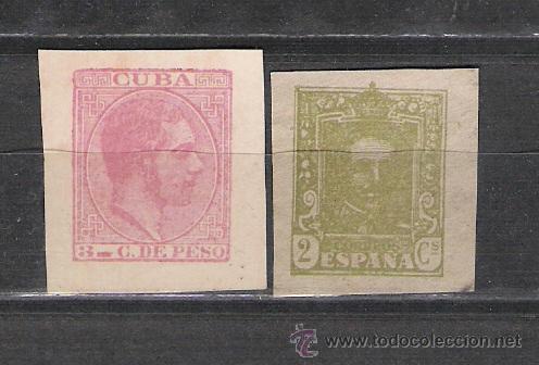 Sellos: 0349 Pareja de sellos procedentes de sobres Entero-Postales