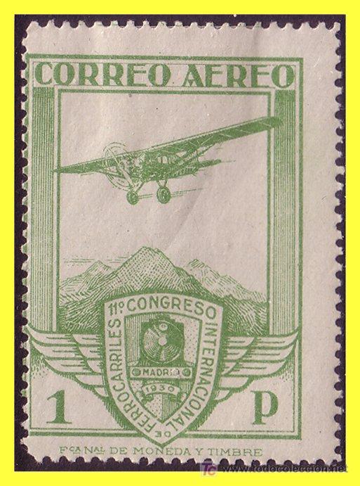 Briefmarken: 1930 XI Congreso Internacional de Ferrocarriles n&ordm; 487 *