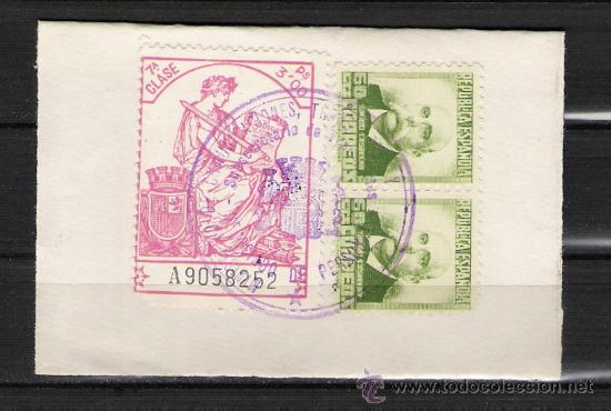 Sellos: 0411 FISCAL Corona Real  Clase 7&ordf; Serie A 3p rosa