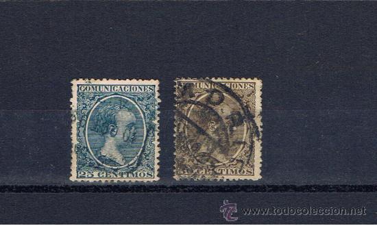 Francobolli: hay pelones para vender 1889  edifil 221-2  valor 2010 catalogo 5.70 euros buenos centrajes