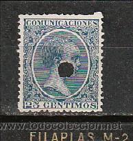 Selos: ALFONSO XIII. 25 CTS. N&ordm; 221-T