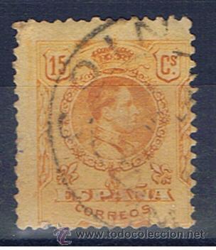 Sellos: Alfonso XIII medallon 1909 matasellado coin malaga