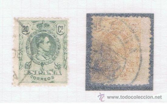 Sellos: alfonso XIII  medallon 1909  edifil  270-272  valor 2012 catalogo 1.50 euros