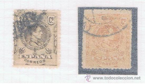 Sellos: alfonso XIII  medallon 1909  edifil  266-271  valor 2012 catalogo 1.40 euros