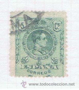 Sellos: alfonso XIII  medallon 1909  edifil  268