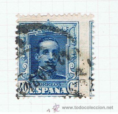 Sellos: alfonso XIII  vaquer 1922 edifil 319 valor 2012 catalogo 0.25 euros