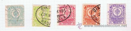 Sellos: giro telegrafos serie completa