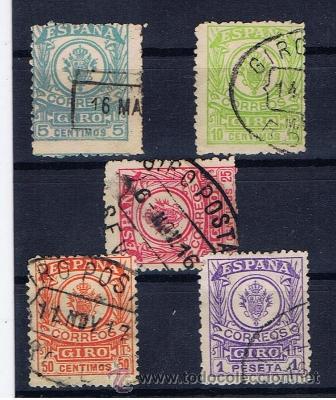 Sellos: giro telegrafos serie completa