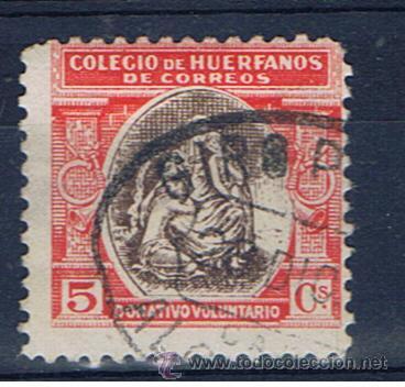Sellos: huerfanos del cuerpo de correos 1930 edifil b9 marca de giro
