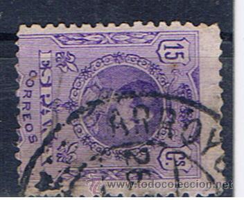 Sellos: alfonso XIII MEDALLON  1909   edifil 270  MATASELLO ARROYO