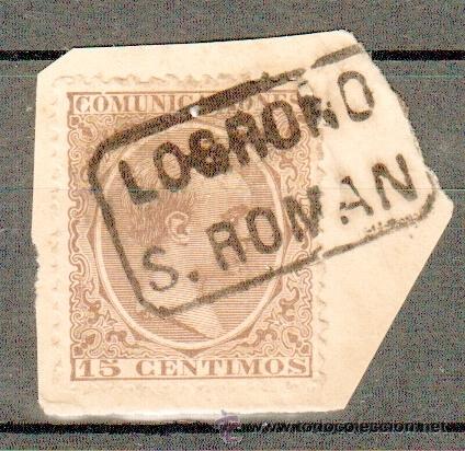 Francobolli: CARTER&Iacute;A de SAN ROM&Aacute;N Logro&ntilde;o en Pel&oacute;n 15 cts