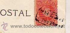Francobolli: Carteria Baleares Petra, sobre tarjeta postal con retrato de se&ntilde;ora.