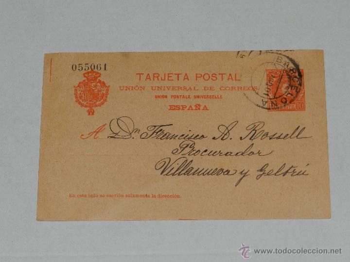 Timbres: ENTERO POSTAL VILLANUEVA Y GELTRU 1901
