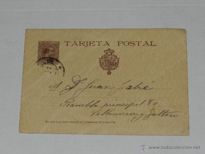 Timbres: ENTERO POSTAL VILLANUEVA Y GELTRU 1892
