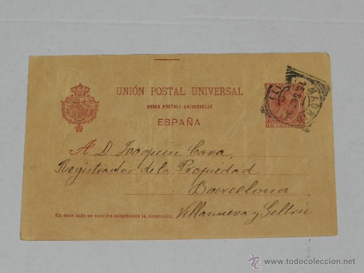 Timbres: ENTERO POSTAL VILLANUEVA Y GELTRU 1894