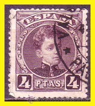 Stamps: 1901 Alfonso XIII, EDIFIL n&ordm; 254 (o)