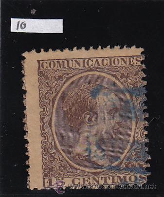 Stamps: CARTERIA : STA. BARBARA ( TARRAGONA) - SOBRE SELLO ALFONSO XIII PELON edifil N 219