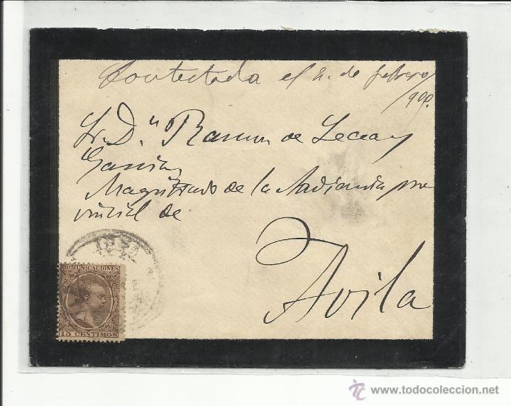 Sellos: circulada 1900 de avila a avila - Foto 1