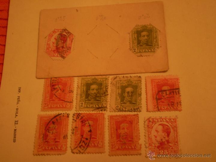 Briefmarken: CONJUNTO DE 10 SELLOS ALFONSO XIII.