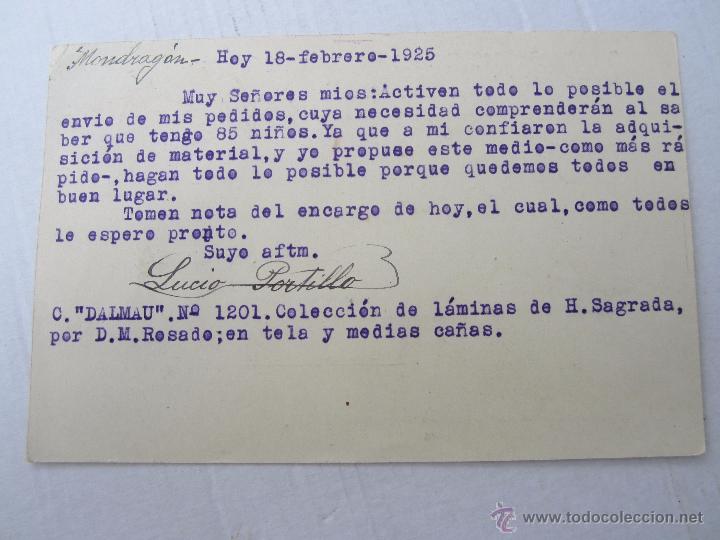 Sellos: tarjeta postal circualda  vitoria 1925 - Foto 2