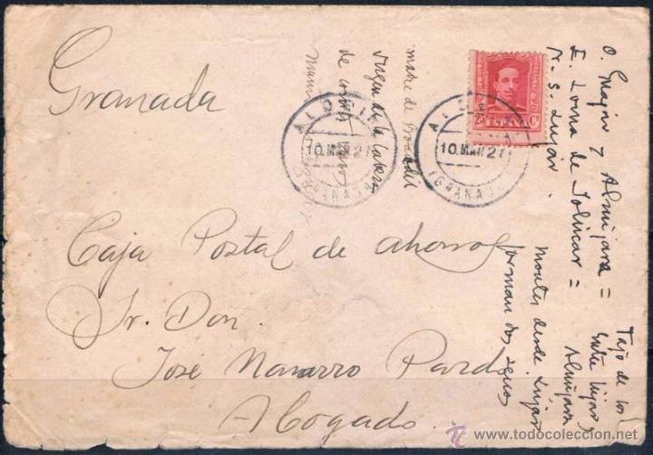 Sellos: 1927.- ALQUIFE A GRANADA - Foto 1