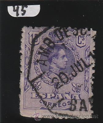Stamps: MATASELLO AMBULANTE FECHADOR sobre SELLO ALFONSO XIII TIPO MEDALLON N&ordm; 270