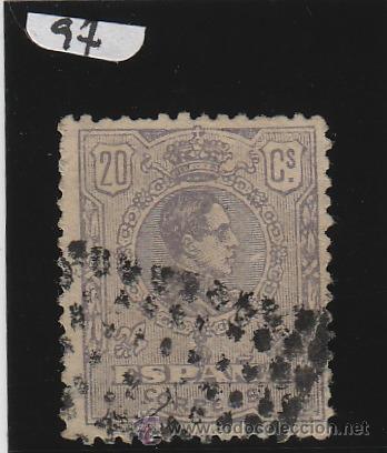 Stamps: MATASELLO ROMBO PUNTOS  sobre SELLO ALFONSO XIII TIPO MEDALLON N&ordm; 290