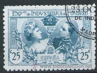 Stamps: 1907 Exposici&oacute;n Industrias 25 C&eacute;ntimos ED SR3 YV 238 MI A1c