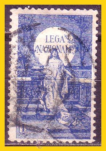 Briefmarken: VI&Ntilde;ETAS Liga Nacional. 1 ct. azul (o)