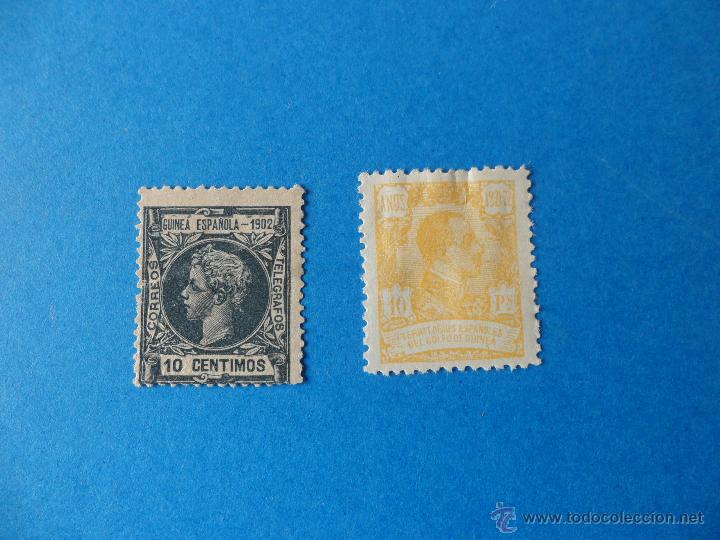 Sellos: Dos Sellos de Alfonso XIII - Guinea - Años 1902 - 1922 - Foto 1 - 54039839