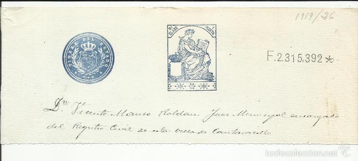 Sellos: cabecera documento notarial cantavacillo - Foto 1