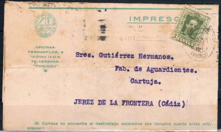 Sellos: 1925.- MADRID A JEREZ DE LA F. - Foto 1