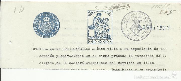 Sellos: cabecera documento notarial alcaldia barcelona - Foto 1