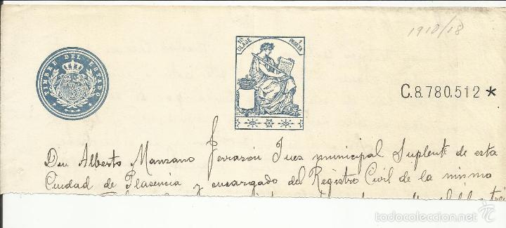 Sellos: cabecera documento notarial juez plasencia caceres - Foto 1