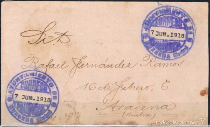 Sellos: 1918.-  ARACENA (HUELVA) - Foto 1