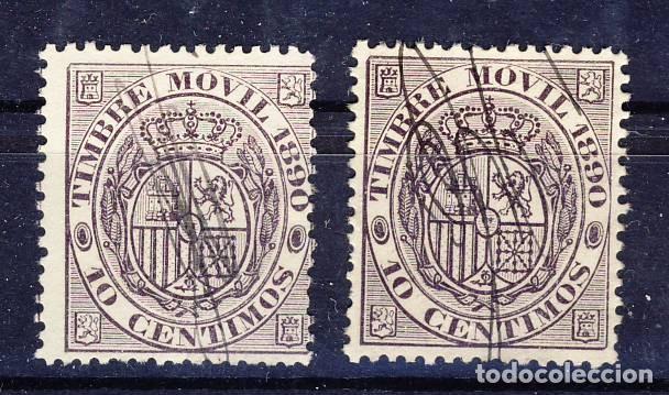 Sellos: TIMBRE MOVIL DE 1890.- - Foto 1