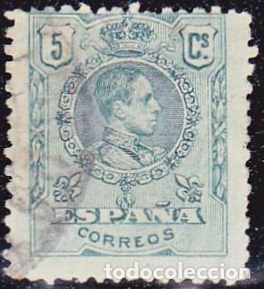 Selos: 1909-1922 - REINADO DE ALFONSO XIII - ALFONSO XIII - TIPO MEDALLON - EDIFIL 268