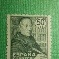 Sellos: SELLO - ESPAÑA - CORREOS - EDIFIL 1011 - PADRE BENITO J. FEIJO - 1947 - 50 CTS