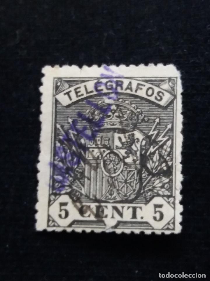 Sellos: TIMBRE TELEGRAFOS 5 CENTIMOS - Foto 1