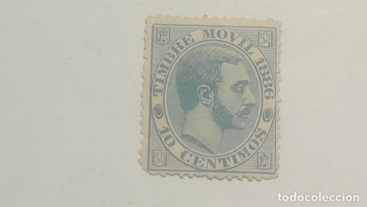Sellos: Timbre M&oacute;vil 1886. 10 centimos - Foto 1