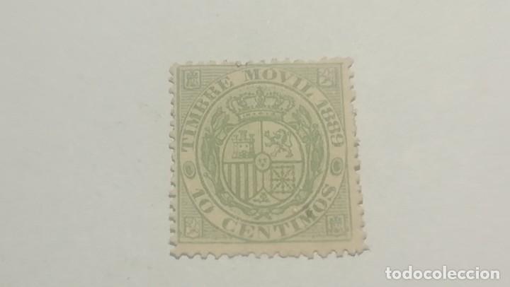 Sellos: Timbre movil 1889. 10 centimos - Foto 1