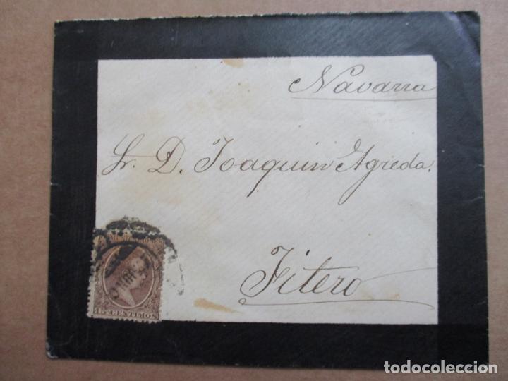 Sellos: circulada 1900 a fitero navarra - Foto 1